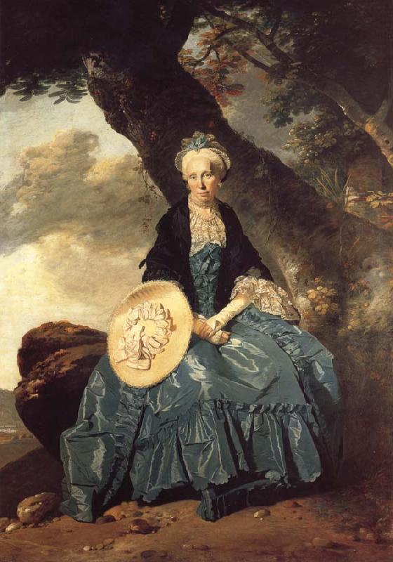 Johann Zoffany Mrs Oswald oil painting image